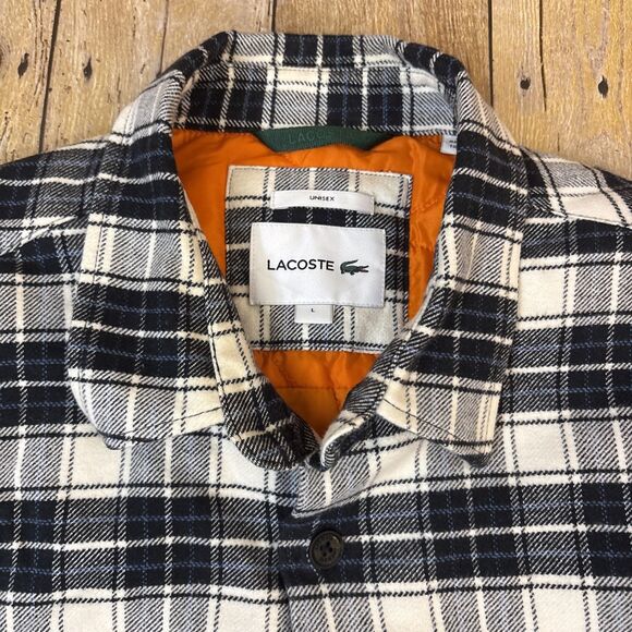 Lacoste Overshirt Quilt Lined Shacket Large Unisex CH0451 - Picture 2 of 7